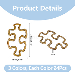 72 шт. 3-х цветные соединительные кольца из сплава в тибетском стиле&nbsp;FIND-DC0005-71