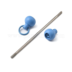 Пластиковый брелок для ключей с бусинами для изготовления украшений своими руками&nbsp;LS-AJEW-C040-01C