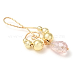 Большие подвески из гальванического синтетического немагнитного гематита и стекла в форме капли&nbsp;PALLOY-JF02961-03