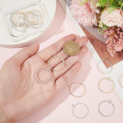 20 шт. 2-х цветные латунные соединительные подвески&nbsp;KK-BC0012-41