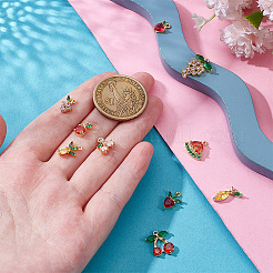 10 шт. 10 стиля латунных подвесок с кубическим цирконием&nbsp;KK-NB0004-13