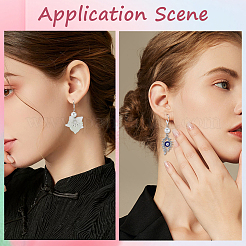 80 шт. фурнитура для сережек из нержавеющей стали 304&nbsp;STAS-SC0006-42