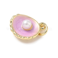 Подвески из ракушек и латуни&nbsp;KK-D426-17C-G