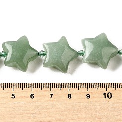 Естественный зеленый авантюрин бисер нитей&nbsp;G-U023-C01-02