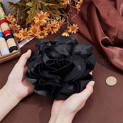 Цветочные броши из полиэстера&nbsp;JEWB-WH0001-47P-01