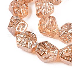 Стеклянные бусины с гальваническим покрытием &nbsp;EGLA-N012-08L