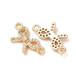 Латунные подвески из прозрачного кубического циркония&nbsp;ZIRC-L105-12G