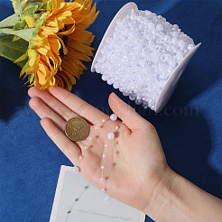 Акриловые жемчужные шариковые цепочки&nbsp;AJEW-WH0766-47A