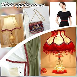 6м плетеная кружевная лента из полиэстера 3 цветов&nbsp;OCOR-AR0001-79