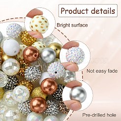 50 шт. наборы для изготовления браслетов из смолы со стразами своими руками&nbsp;DIY-CJ0002-47