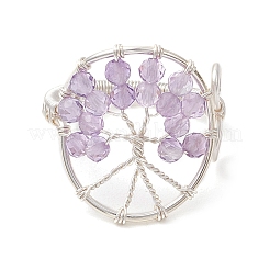 Бусины из натуральных драгоценных камней с цельными круглыми латунными бусинами и кольцами из экологически чистой медной проволоки&nbsp;RJEW-TA00183