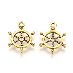 Тибетском стиле сплава шлем подвески&nbsp;TIBEP-S257-AG-LF