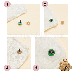 70 пара 7-х цветных пластиковых кукольных глаз&nbsp;DIY-PH0017-86