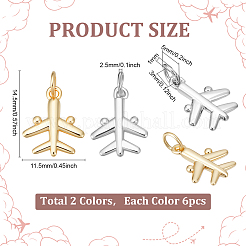 12шт 2 цвета латунные подвески&nbsp;KK-ME0001-48