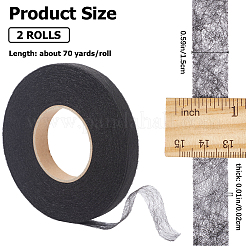 2 рулон 2-х цветного нетканого материала полиамидная двухсторонняя термоплавкая клейкая пленка&nbsp;DIY-GF0009-34A