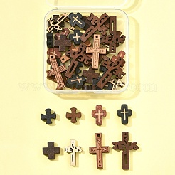 40шт. 8 стиля подвесок и бусин из натурального дерева&nbsp;WOOD-FS0001-46