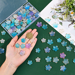 100 шт. 4 стиля прозрачных акриловых колпачков для бусин&nbsp;OACR-BM0001-09A