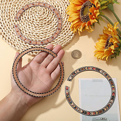 3 шт. 3-цветная деревянная наклейка на резонаторное отверстие для классической гитары&nbsp;DIY-CA0008-07