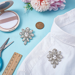 2шт брошь из серебряного сплава&nbsp;JEWB-FG0001-55A