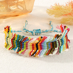 Браслеты ручной работы из полиэстерного шнура в богемном стиле для женщин.&nbsp;TI9279