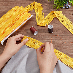 15 ярд хлопковой кружевной бахромы с кисточками&nbsp;DIY-WH0530-46B