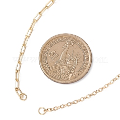 Изготовление ожерелья из латунной цепочки-скрепки&nbsp;AJEW-JB01468