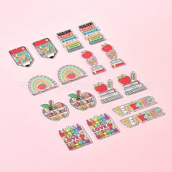 16 шт. 8 стиля подвески из непрозрачного акрила с принтом ко Дню учителя&nbsp;FIND-FS0003-84