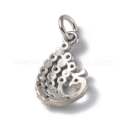 Латунные микро проложить кубического циркония подвески&nbsp;ZIRC-F131-20P