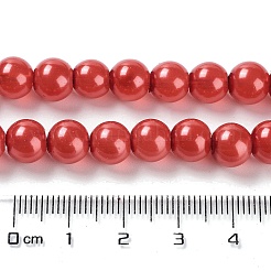 Выпечка окрашены перламутровый стекла жемчужные нити круглый шарик&nbsp;LS-HY-XCP0001-13C