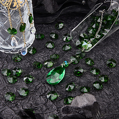 120 шт. гальванизированные стеклянные восьмиугольные соединители&nbsp;EGLA-SP0001-35