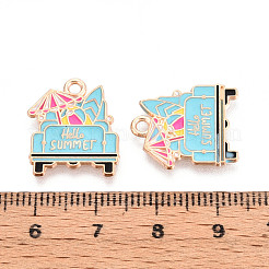 Подвески из сплава и эмали на пляжную тематику&nbsp;ENAM-T022-33I
