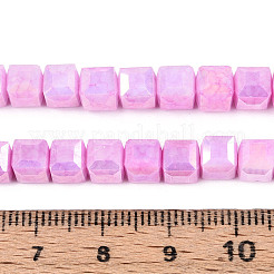 Антикоррозийные гальванические стеклянные бусины&nbsp;GLAA-T025-6mm-10G