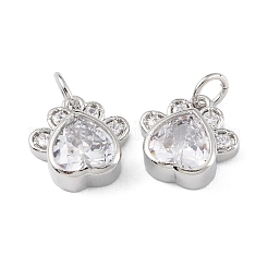 Стойки обшивки латунь микро проложить кубическую прелесть диоксида циркония&nbsp;KK-C021-07P