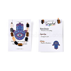 Нити из бусин из натурального обсидиана&nbsp;G-N358-02A-05