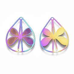 Ионное покрытие (ip) филигранные подвески из нержавеющей стали 304&nbsp;LS-X-STAS-T057-07