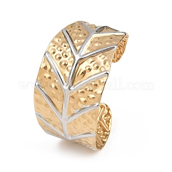 Браслеты-манжеты из нержавеющей стали 304 для женщин&nbsp;BJEW-D363-01B-PG