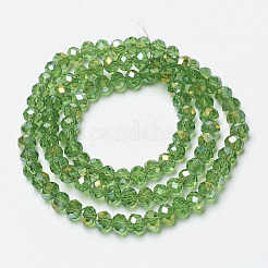 Гальванизируйте прозрачное стекло бисер нитей&nbsp;EGLA-A034-T4mm-H01