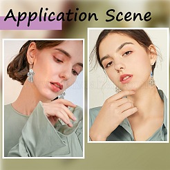 120 шт. 6 стиля фурнитуры для сережек-колец из нержавеющей стали 304&nbsp;STAS-SP0001-26