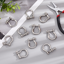 10 шт. D-образные скобы для крепления якоря из нержавеющей стали 304&nbsp;STAS-UN0039-91