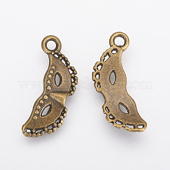 Карнавальные украшения тибетском стиле сплава маскарад маска подвески&nbsp;LS-PALLOY-2392-AB-FF