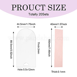 20 комплект пустых акриловых знаков&nbsp;AJEW-TA0001-63A