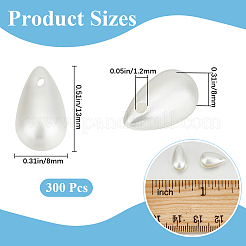 300 шт. подвески из АБС-пластика с имитацией жемчуга&nbsp;KY-SP0001-10