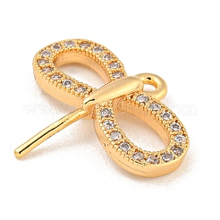 Латунные микропаве прозрачные подвески с фианитом&nbsp;KK-Z057-03G