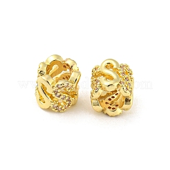 Латунные микро проложить Цирконий Европейский бисером&nbsp;KK-H452-10G