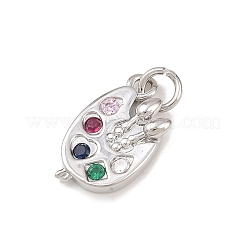 Латунные микро проложить кубического циркония подвески&nbsp;KK-G544-27P