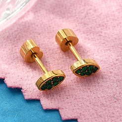 Серьги-гвоздики из нержавеющей стали 304 с ионным покрытием (IP)&nbsp;EJEW-A118-13G-01