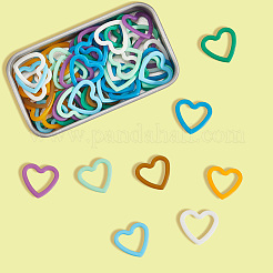 64шт 8-х цветный пластиковый инструмент для вязания&nbsp;DIY-CP0012-74A