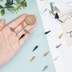 25 шт. подвески из нержавеющей стали 304 двух цветов&nbsp;STAS-UN0048-66