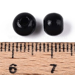 Круглые бусины из натурального дерева схима&nbsp;WOOD-A018-6mm-03