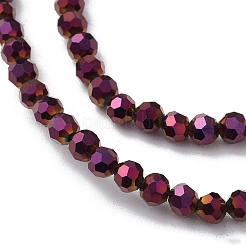 Стеклянные бусины с гальваническим покрытием &nbsp;EGLA-K015-10B